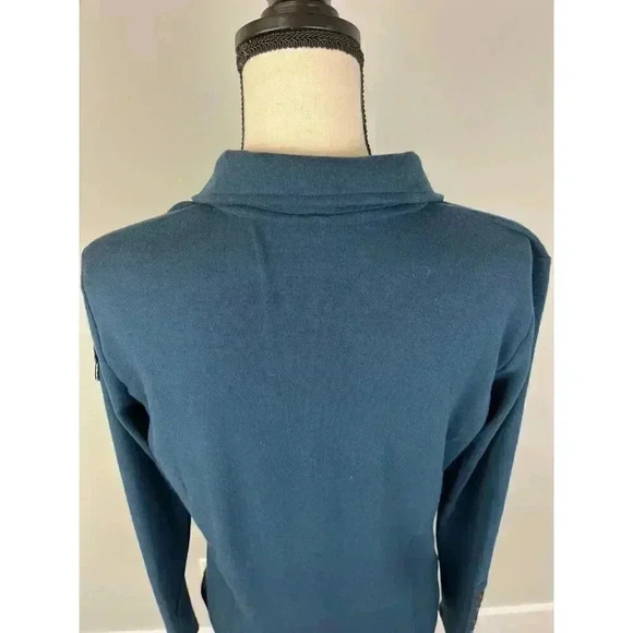 Gersemi Equestrian Milly Riding Shirt Half Zip Long Sleeve Women's M Blue Patch - Picture 7 of 14